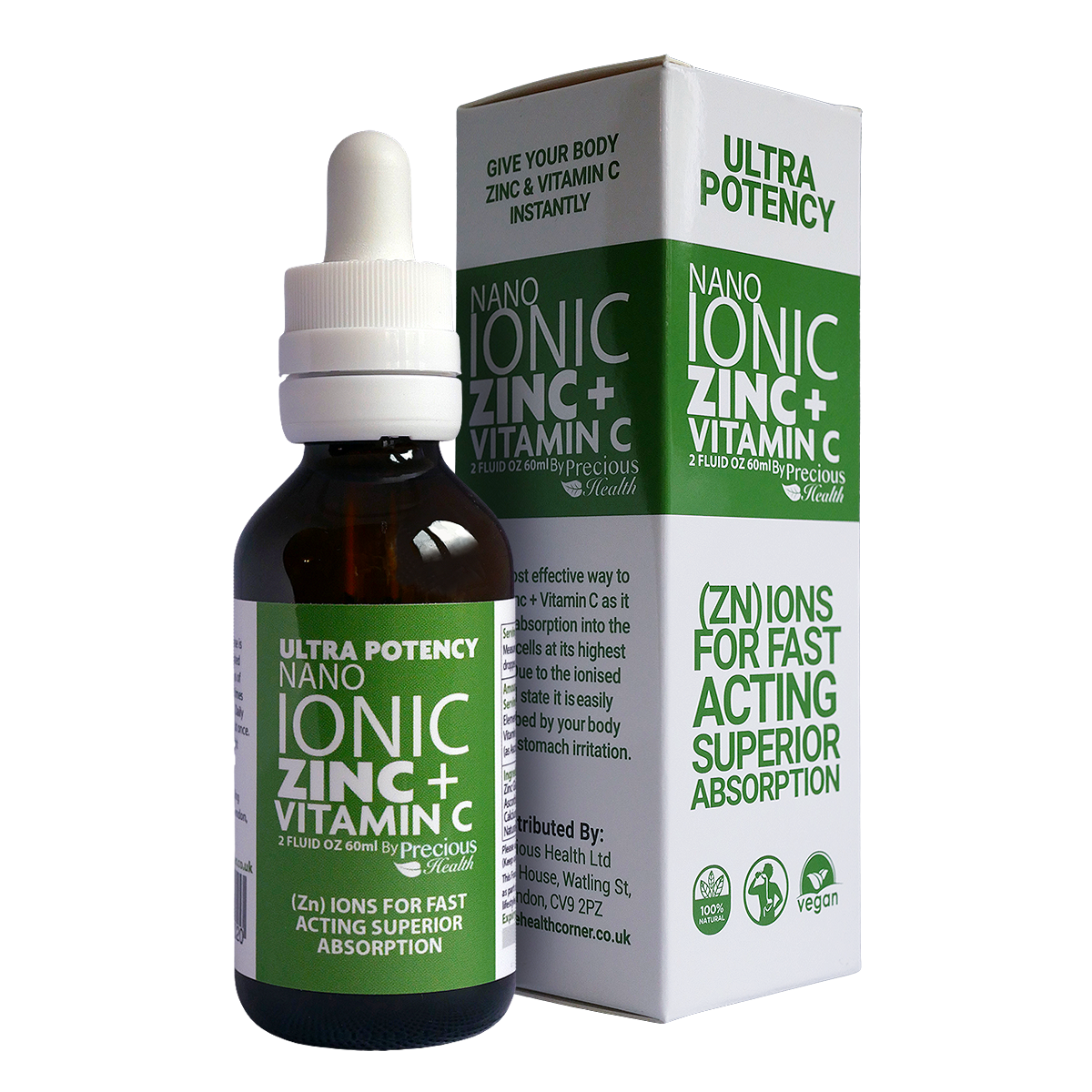 Ultra Potent Nano Ionic Liquid Zinc + Vitamin C
